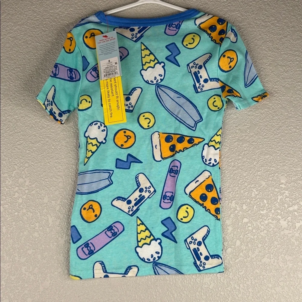 Cat &‎ Jack Boy's 2 Piece Novelty Cozy Comfy Pajama Set Size 6 New with tags!